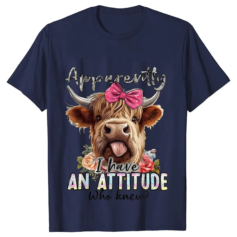Highland Cow Print T-Shirts