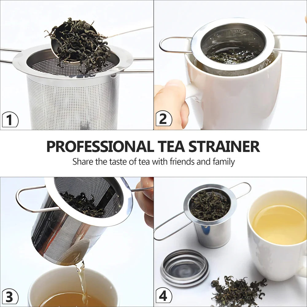 Stainless Steel Mesh Tea Infuser with Lid