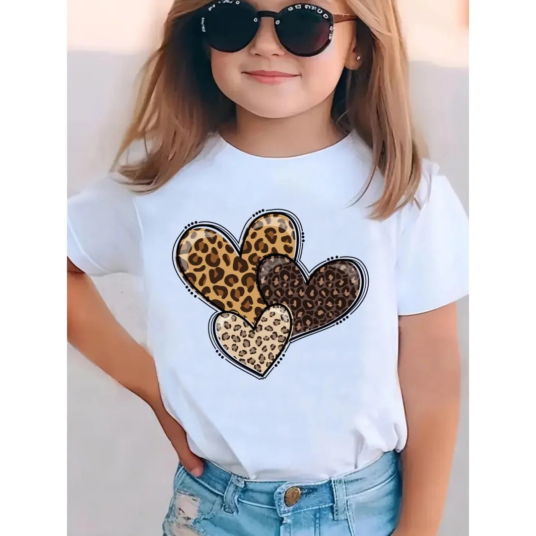 Children Heart Print T-Shirt