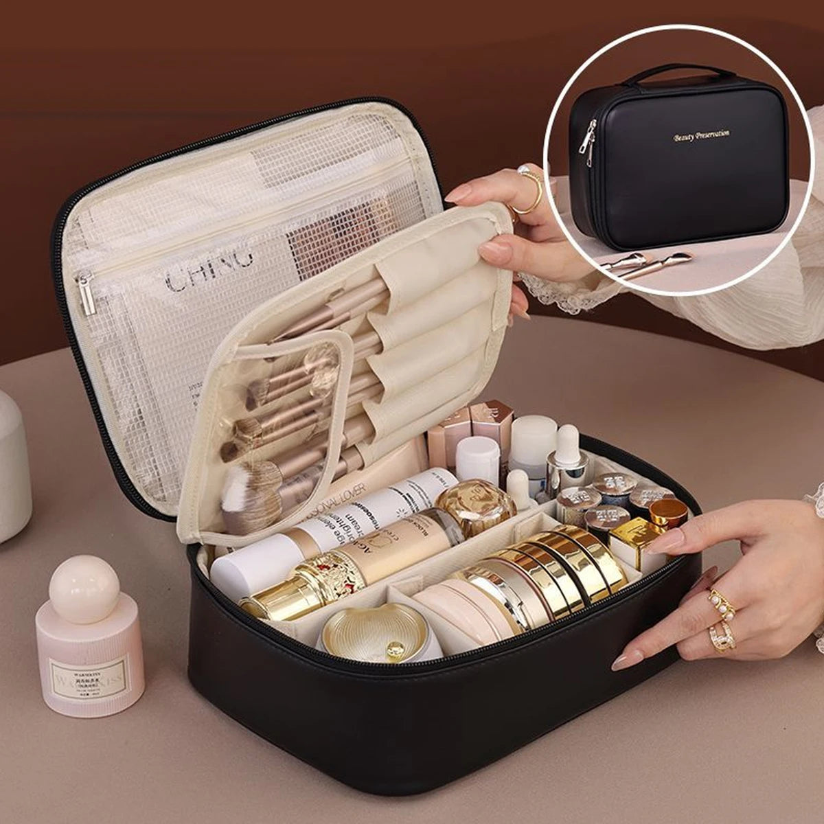 Waterproof PU Makeup Bag