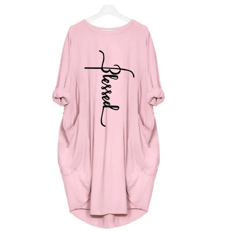 Plus Size Short Sleeve long dress
