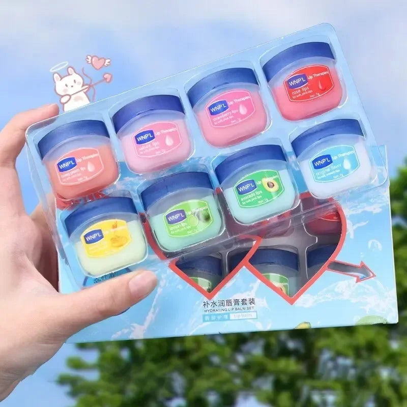 SET Moisturizing Lip Balm Set Whitening Moisturizing Base Natural Plant Base Moisturizing Crack Lip Care Jelly Moisturizer
