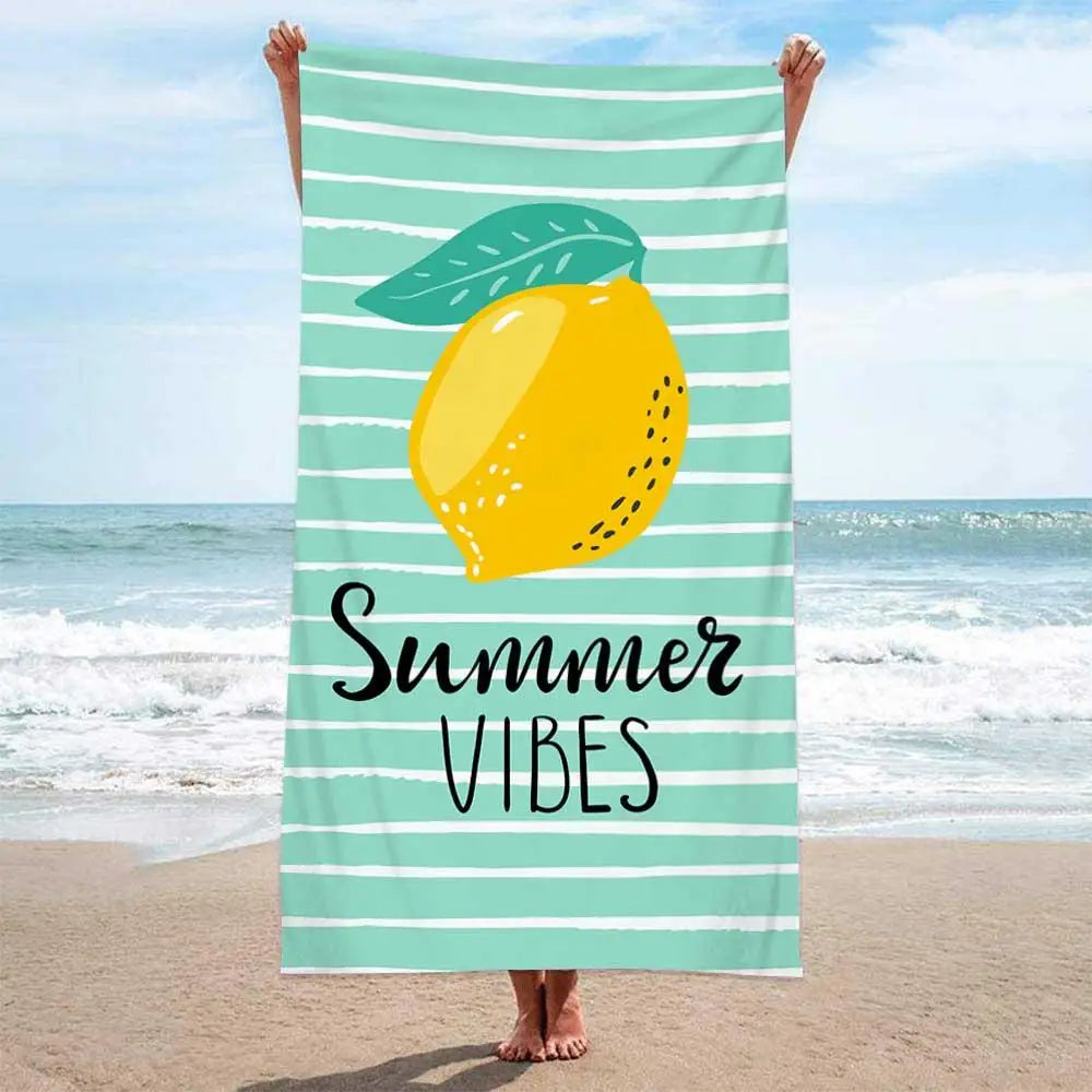 Summer No Sand Free Fruit Beach Towel Microfiber Outdoor Water Sports Towel Swimming Sunscreen Quick Dry Mandala Bath Towels