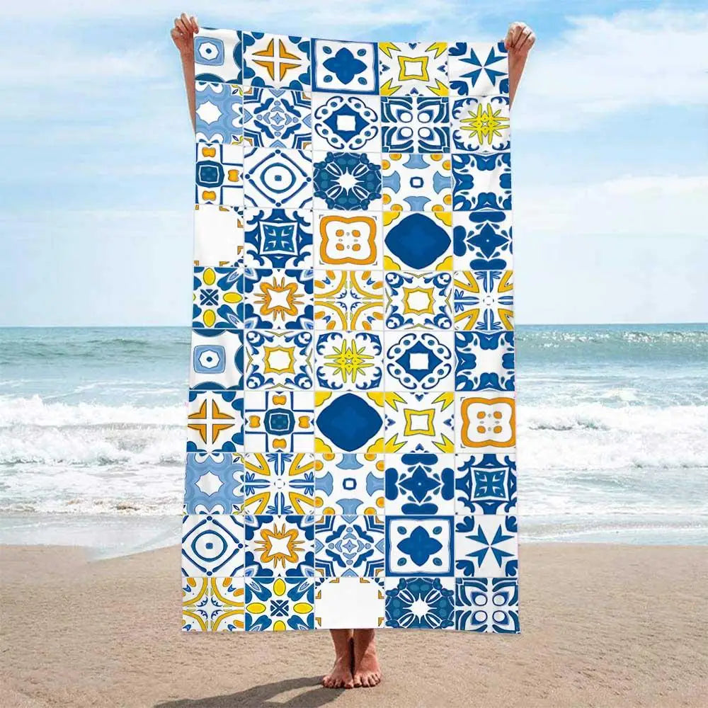 Summer No Sand Free Fruit Beach Towel Microfiber Outdoor Water Sports Towel Swimming Sunscreen Quick Dry Mandala Bath Towels