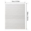 3D Soft Foam Brick Wallpaper Sticker Roll DIY Self Adhesive Living Room Home Kitchen Bathroom Decorative Wall Paper White Blue