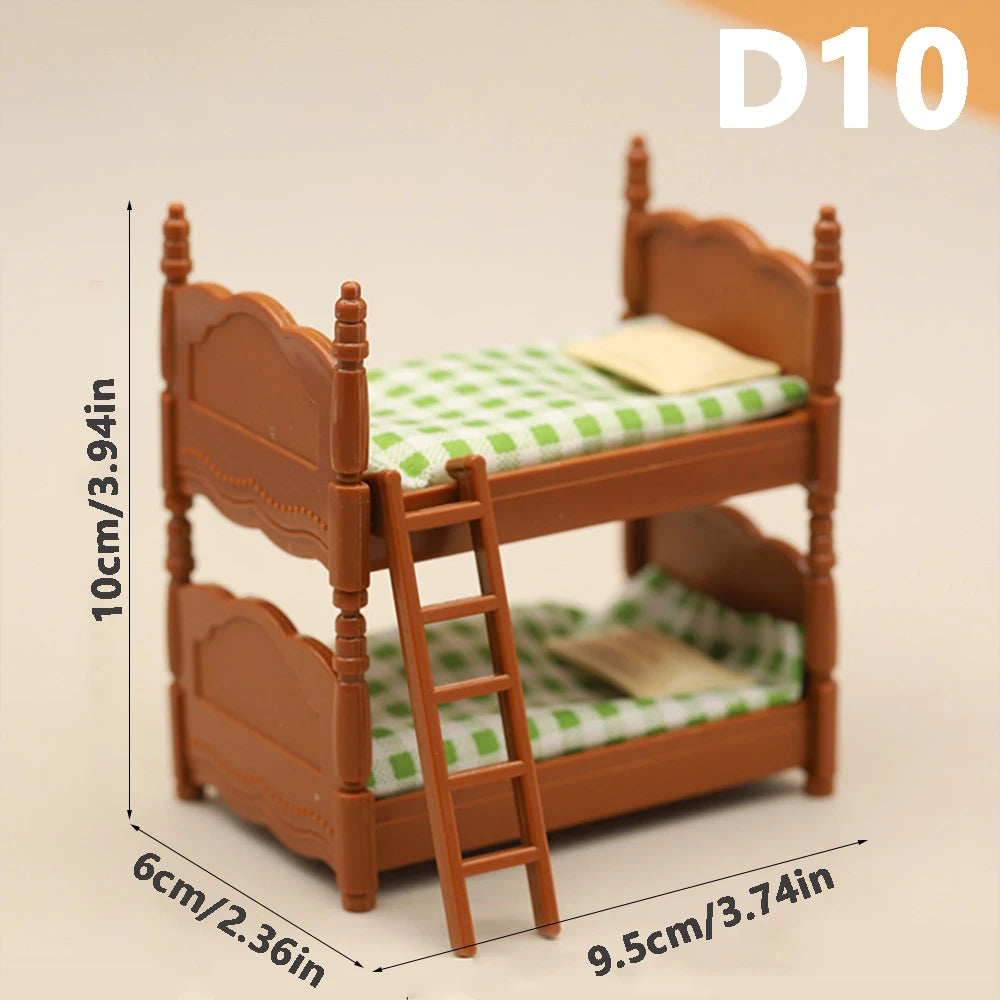 Miniature Furniture Forest Family Kitchen Toy