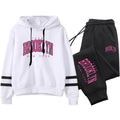 Quality Daily Women Tracksuit Hoodies Casual Single Piece Stripe Sweatshirt and Sweatpants Comfort Outdoor Jogging Autumn Winter
