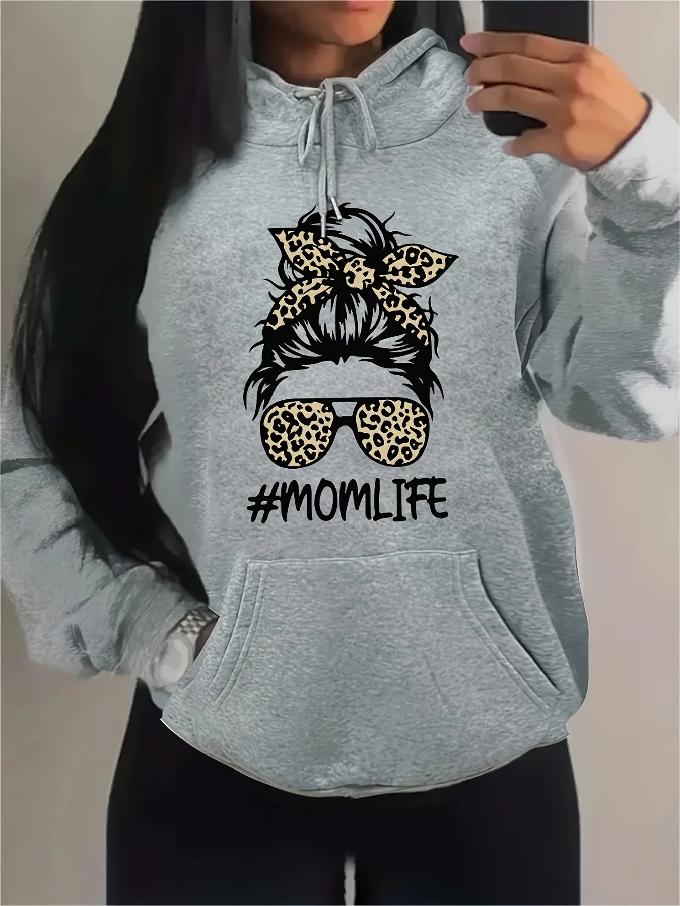 Mom Life graphic sweater