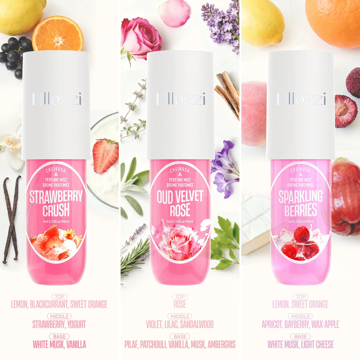Body fragrance sprays,