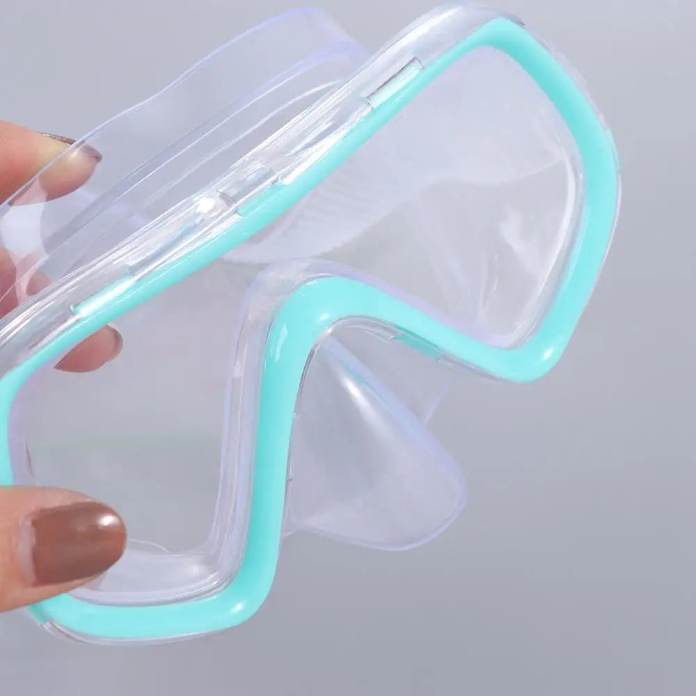 PVC Strap Kids Swim Goggles Anti Fog with Nose Cover