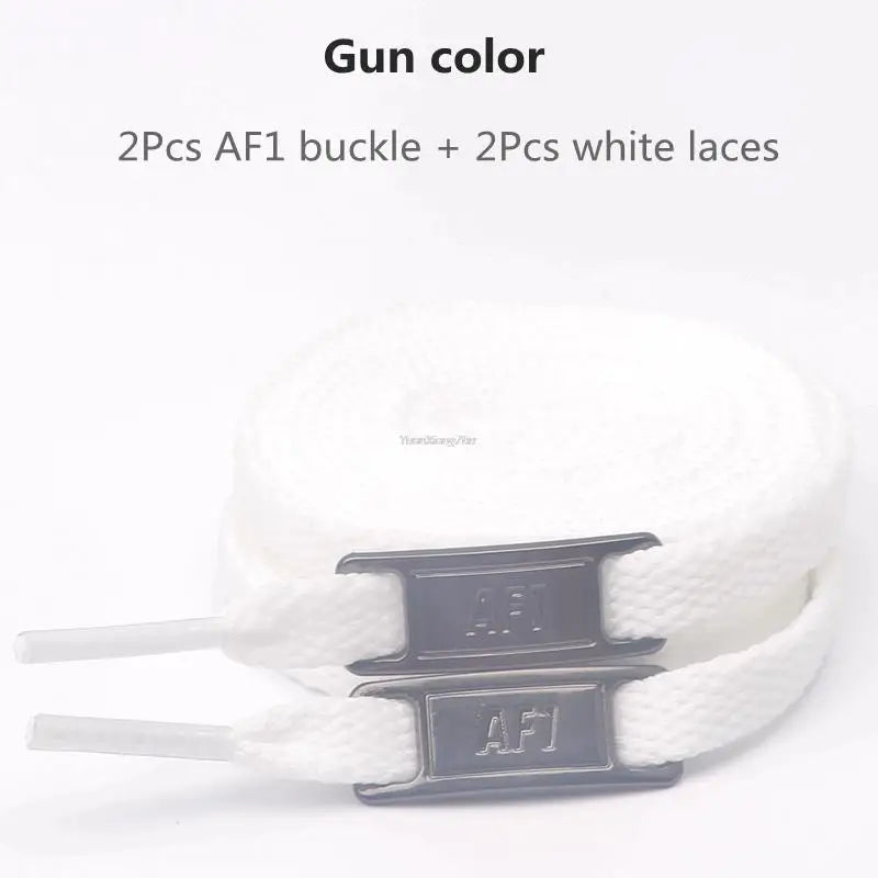 White Flat laces and Shoe Decoration Suit Sneaker Shoelace Fashion Air Force One Shoes Accessories