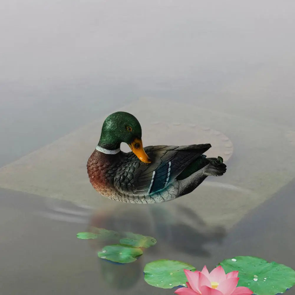 Floating Duck Sculpture Resin Duck Statue Garden Pond Landscape Decoration Floating Duck Outdoor Ornament Gift for Nature Lovers