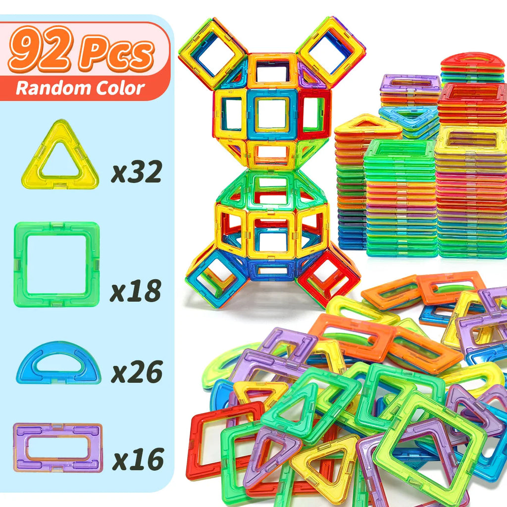 30/62/92PCS Magnetic Building Blocks