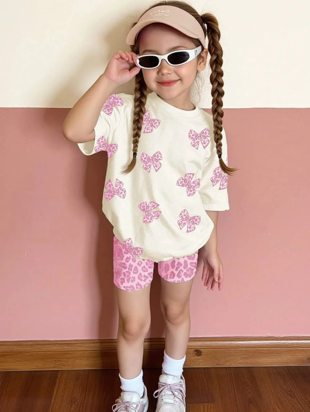 Bow shorts & tshirt Set