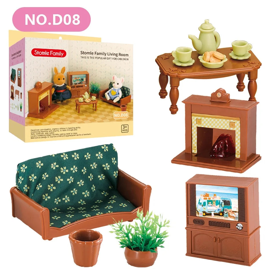Miniature Furniture Forest Family