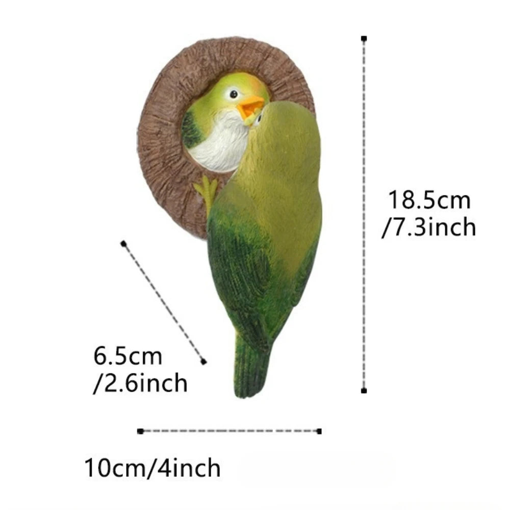 Baby Owl Resin Tree Face Owl Tree Hugger Outdoor Sculpture for Tree Decorations Garden Ornament Tree Statue Peeker