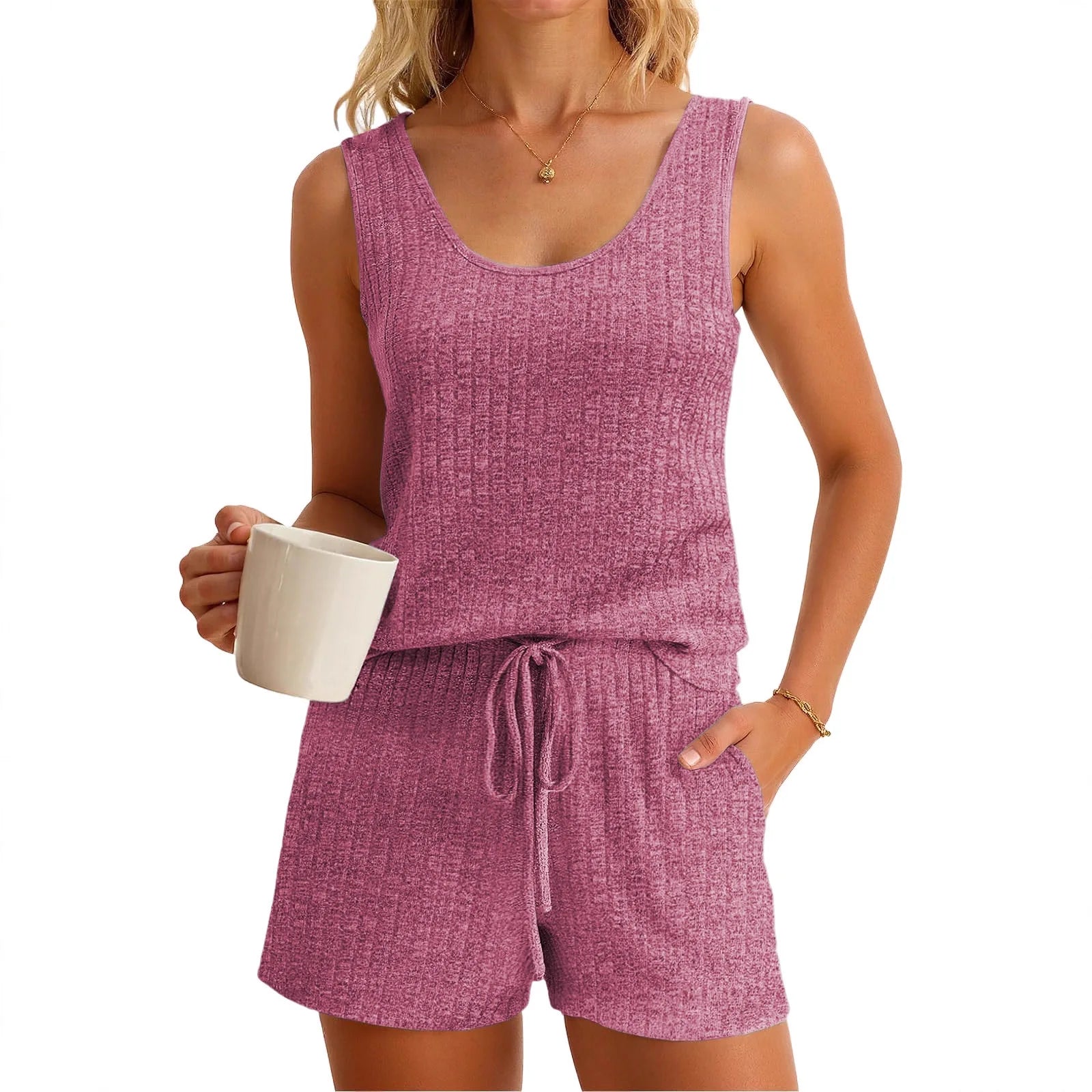 Vest and shorts 2pc set