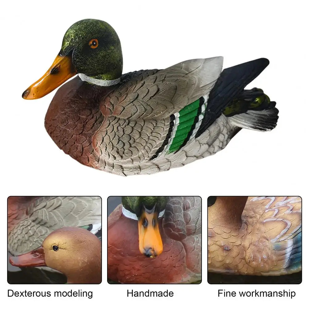 Floating Duck Sculpture Resin Duck Statue Garden Pond Landscape Decoration Floating Duck Outdoor Ornament Gift for Nature Lovers