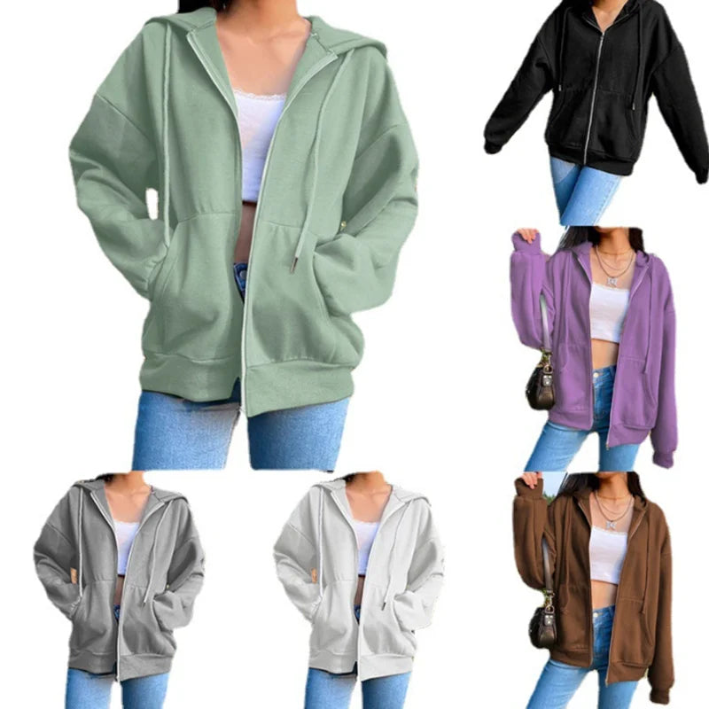Drawstring Pockets Loose jackets