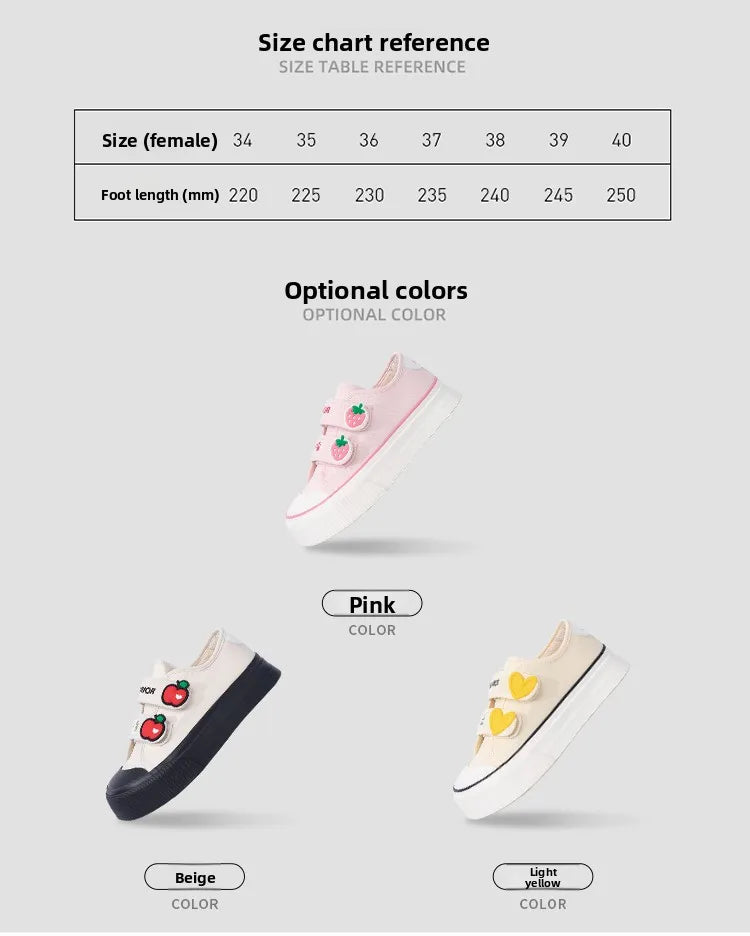 Strawberry Powder Canvas Shoes