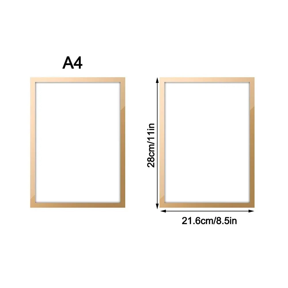 A4 Magnetic Photo Frame Magnetic Display Board Self Adhesive Soft Picture Frame Document Canvas Painting Shop Window Advertising