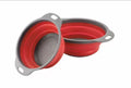 1/2pcs Silicone Round Folding Vegetable Fruits Washing Drain Basket Colander Strainer Collapsible Drainer Kitchen Tool