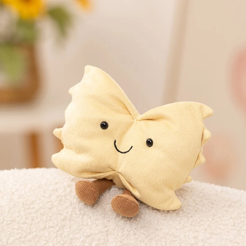 Cute Strawberry/Lemon Tart Plush Toy Soft Stuffed Dessert Doll Kawaii Smiling Food Toy for Kids Birthday Xmas Gift Home Decor