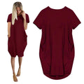 Plus Size Short Sleeve long dress