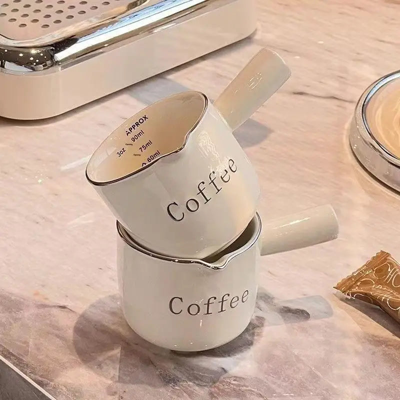 Ceramic Coffee Measuring Cup with Scale