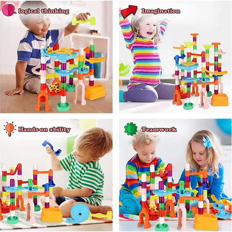 Marbles Run Catapult Track