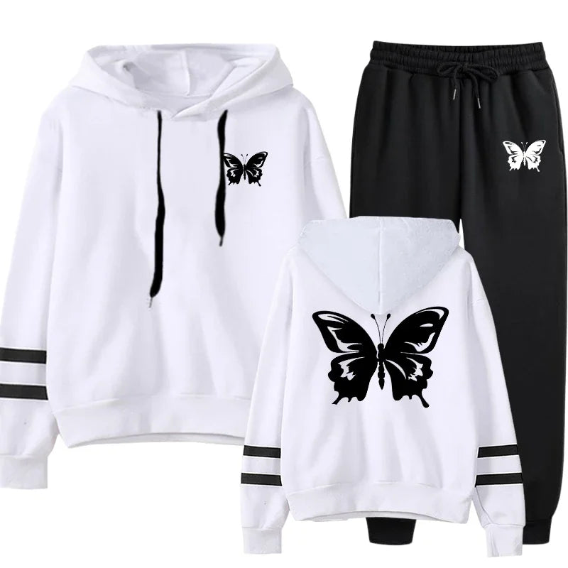 Butterfly Tracksuit Hoodie set