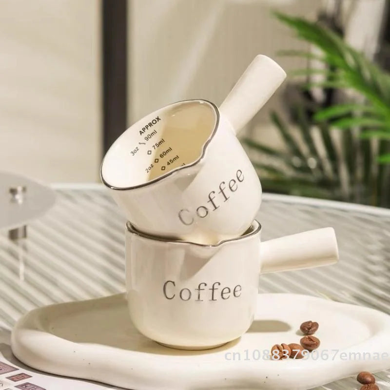Ceramic Coffee Measuring Cup with Scale
