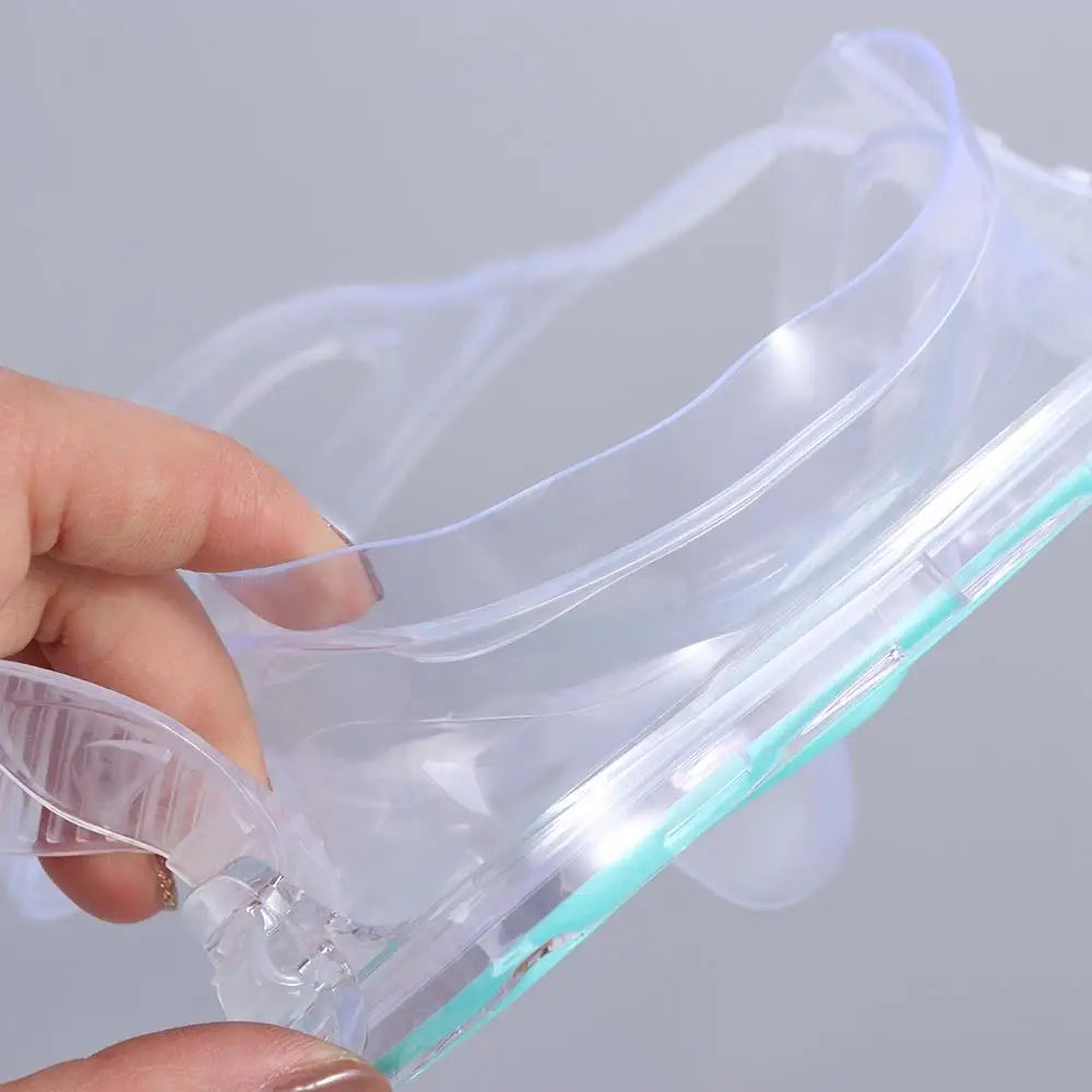 PVC Strap Kids Swim Goggles Anti Fog with Nose Cover
