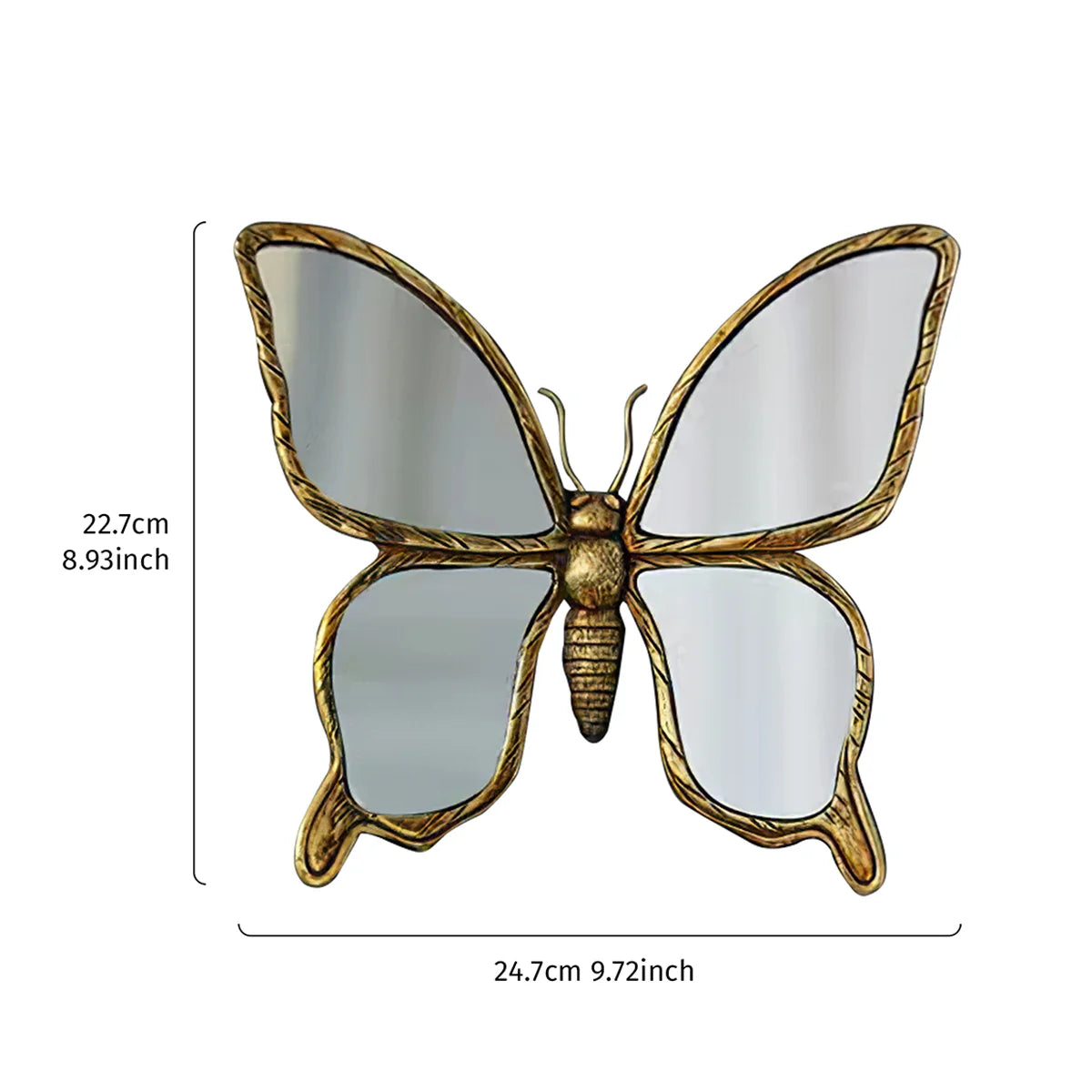 1PC, resin vintage butterfly and dragonfly charm, creative living room background wall decoration wall hanging home decoration