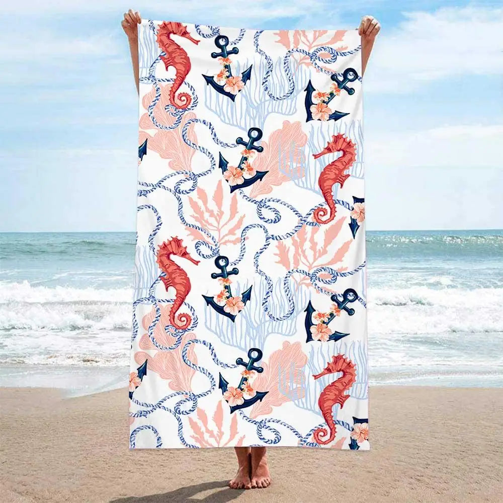 Summer No Sand Free Fruit Beach Towel Microfiber Outdoor Water Sports Towel Swimming Sunscreen Quick Dry Mandala Bath Towels