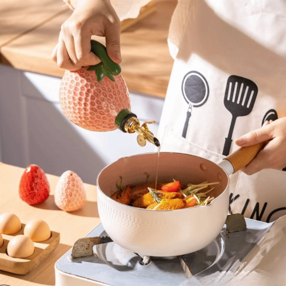 Ceramic Strawberry Seasoning Jar