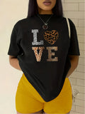 White Love Leopard T-shirt-