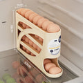New 4 Layers Rolling Egg Holder Rack Fridge Egg Storage Box Container Kitchen Refrigerator Egg Dispenser Fridge Organizer