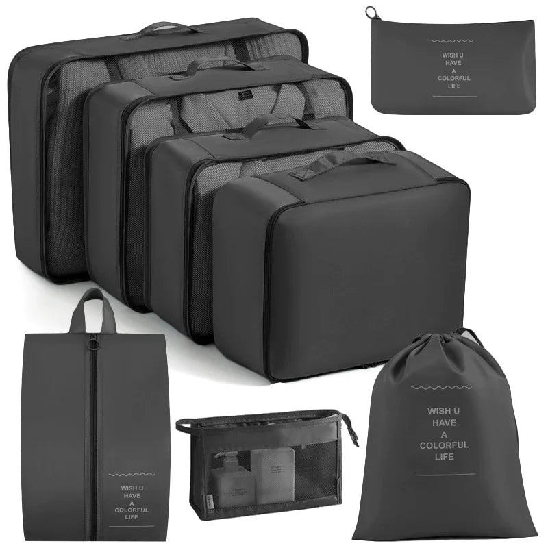 7/8/9-piece Set Travel Storage Bags