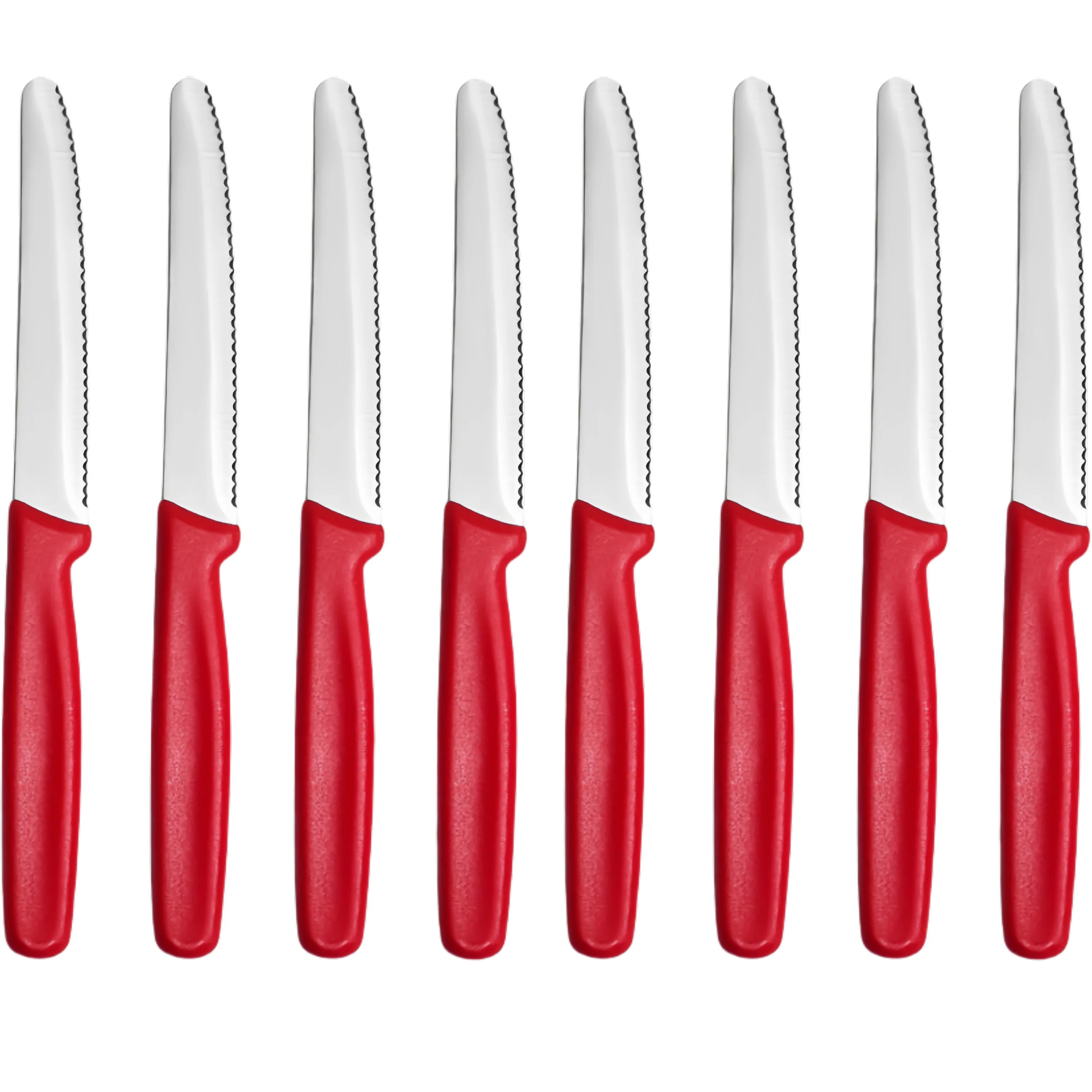 4/6/8 Stainless Steel Serrated Steak knife Round Tip Fruit And Vegetable Paring Knife Kitchen Baking Toast Serrated Bread Knives