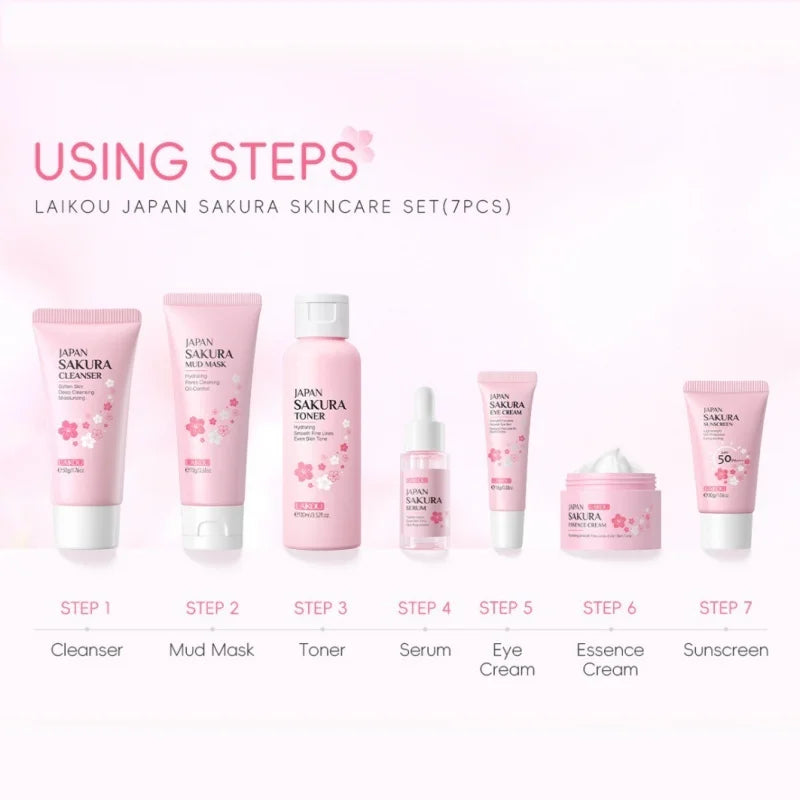 Korean Sakura Skincare Set