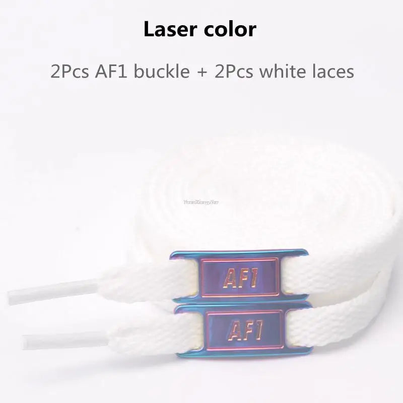 White Flat laces and Shoe Decoration Suit Sneaker Shoelace Fashion Air Force One Shoes Accessories