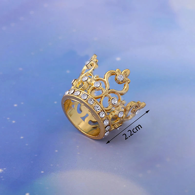 Mini Crown Alloy Princess Crown Kids Hair Accessories Birthday Festival Performance Party Cake Decorating Tool
