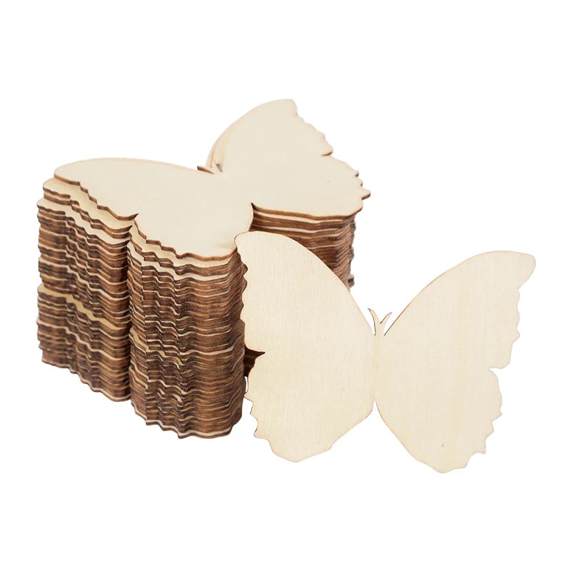 10pcs Wooden Butterfly templates