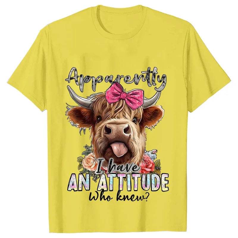 Highland Cow Print T-Shirts