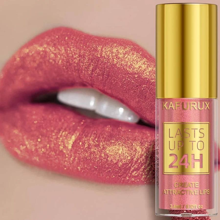14 Colors Glitter Metallic Lip Glaze