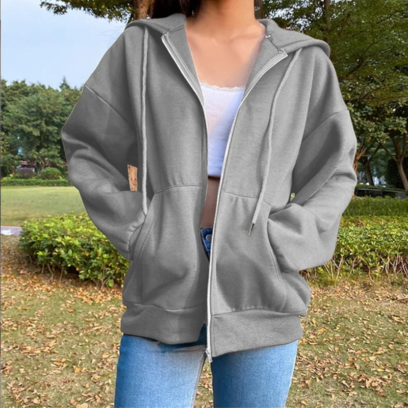 Drawstring Pockets Loose jackets