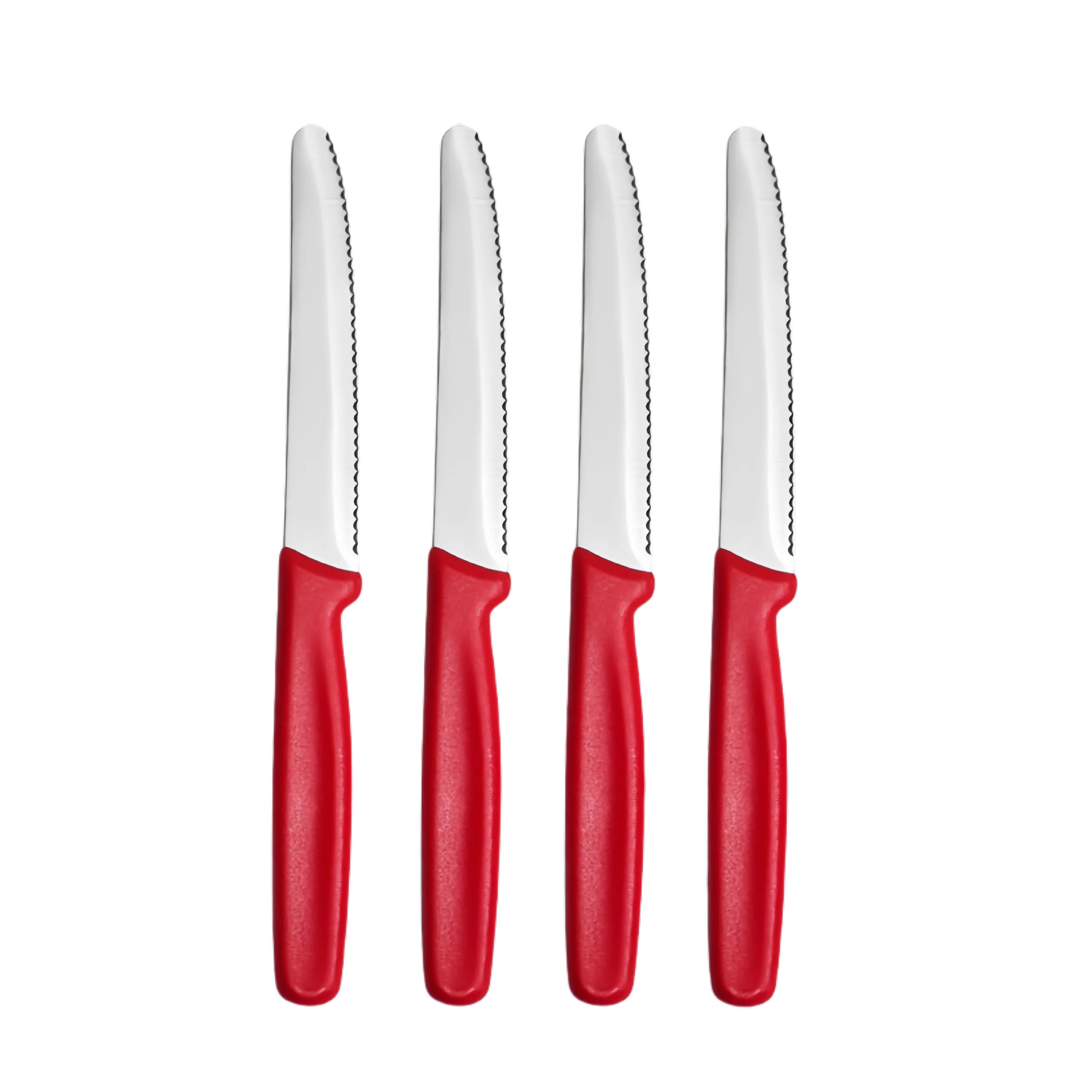 4/6/8 Stainless Steel Serrated Steak knife Round Tip Fruit And Vegetable Paring Knife Kitchen Baking Toast Serrated Bread Knives