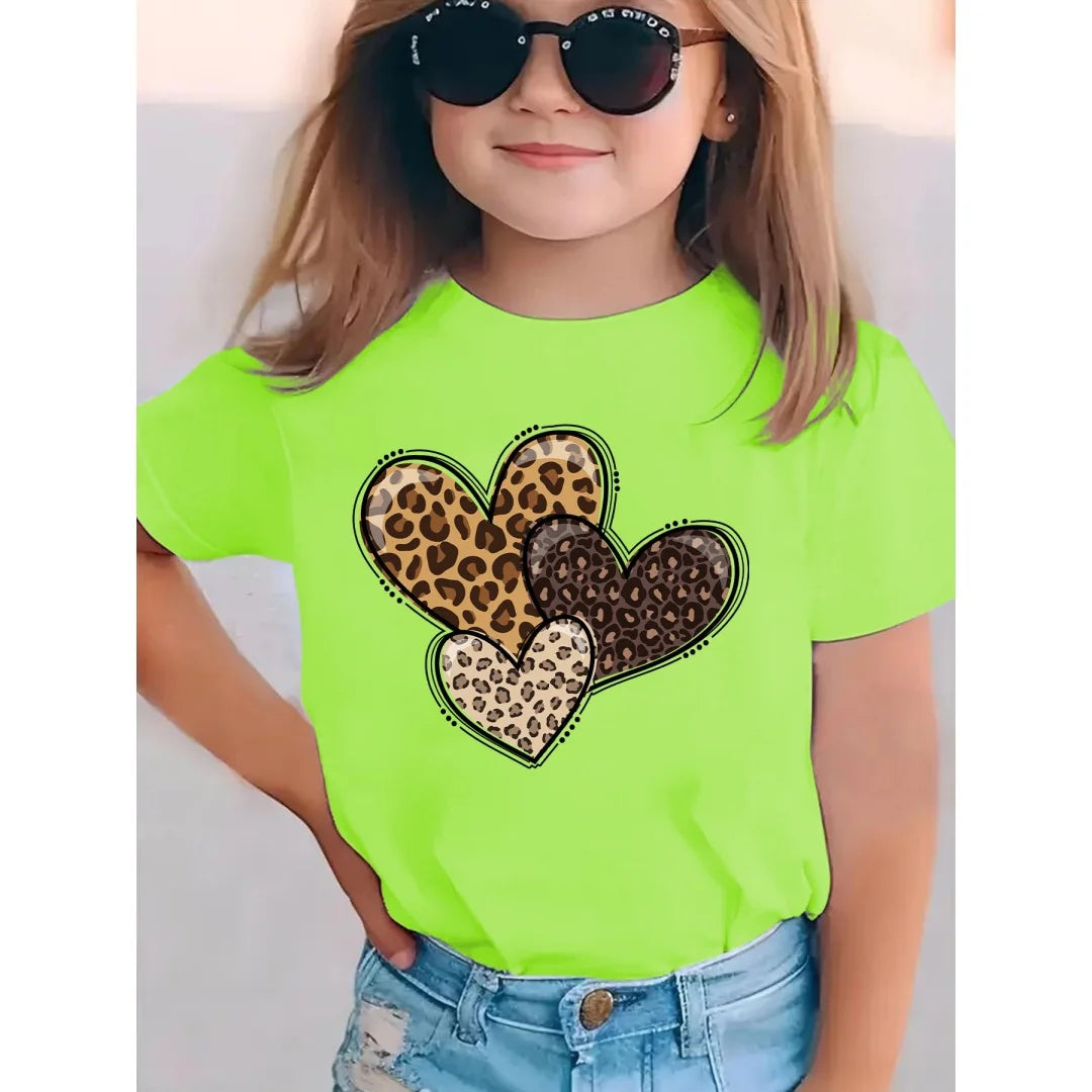 Children Heart Print T-Shirt