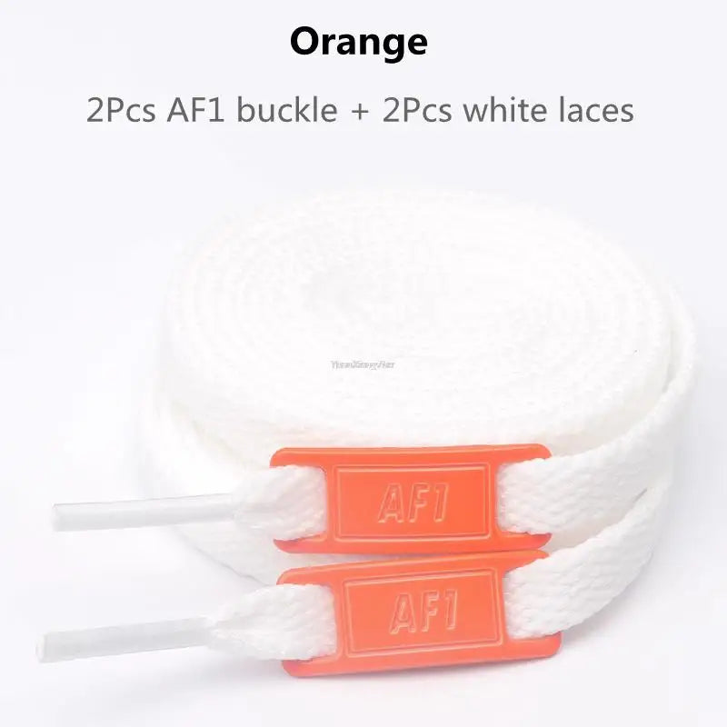 White Flat laces and Shoe Decoration Suit Sneaker Shoelace Fashion Air Force One Shoes Accessories